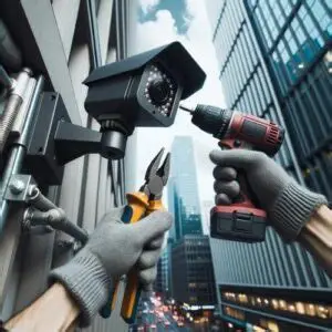 Installation de caméras de surveillance